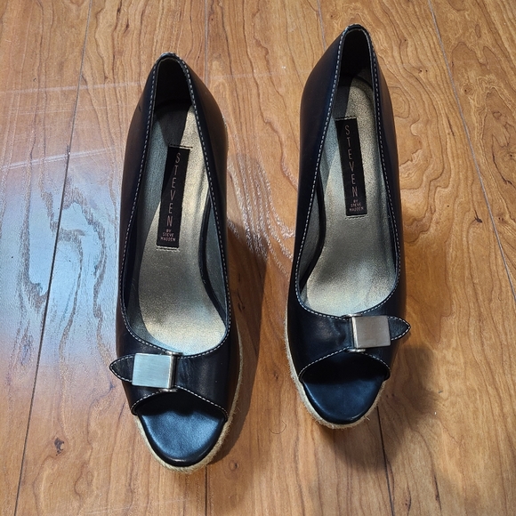 Steve Madden peep toe Esptidells leather upper - Picture 5 of 6